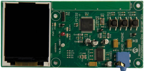 The PIC32 MX1/MX2 started kit (DM320013O) The PIC32 MX1/ MX2 starter kit (DM320013)